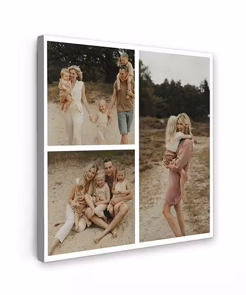 Leinwandcollage – 3 Fotos – Quadratisch