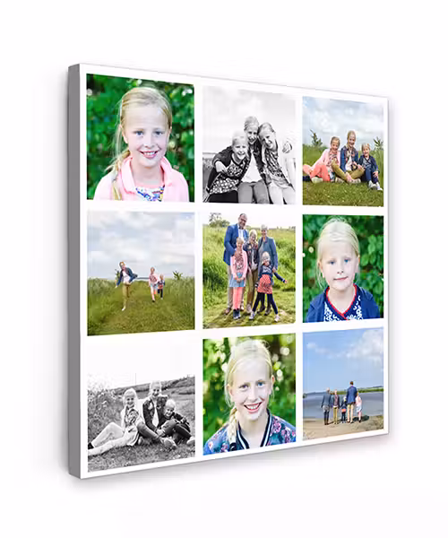 Leinwandcollage – 9 Fotos – Quadratisch