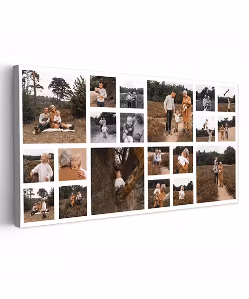 Leinwandcollage – 20 Fotos – Querformat