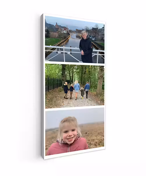 Leinwandcollage – 3 Fotos – Hochformat