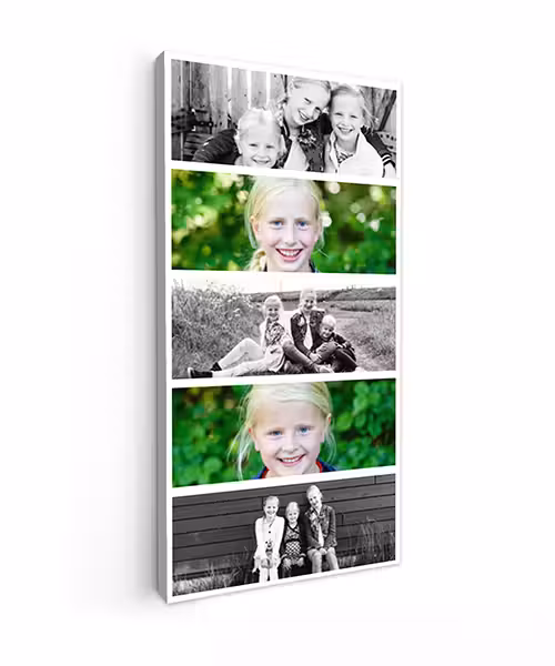Leinwandcollage – 5 Fotos – Hochformat