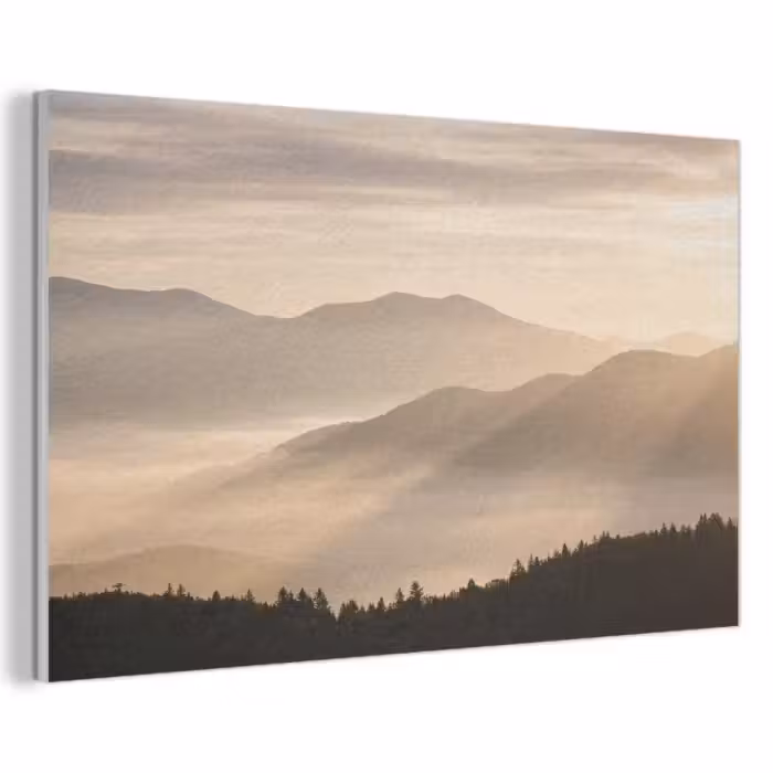 Akustikbild - Berge - Nebel - Sonnenstrahlen
