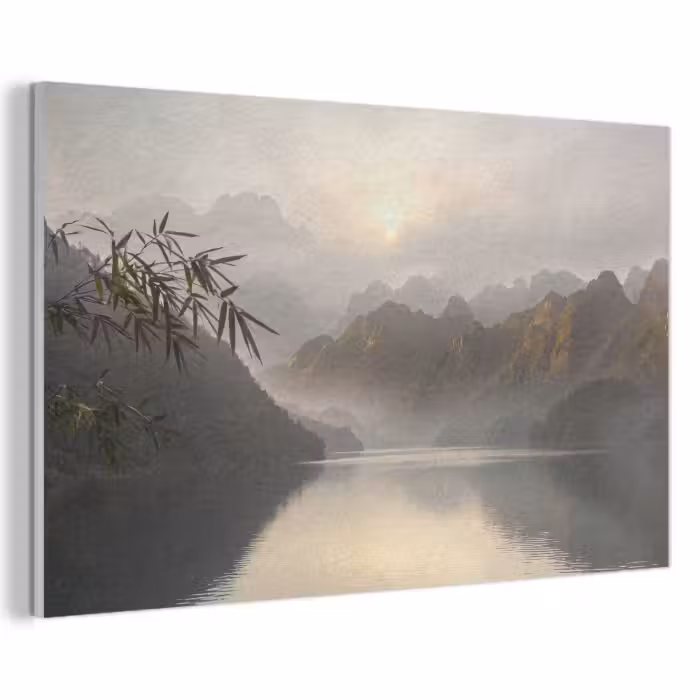 Akustikbild - Berge – Wasser – Nebel – Natur – Landschaft