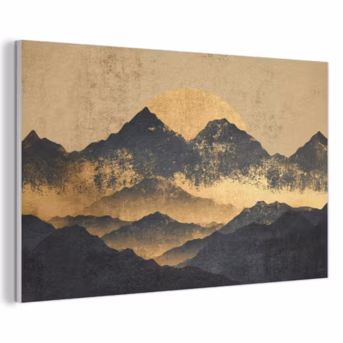 Akustikbild - Goldene Berge bei Mondschein