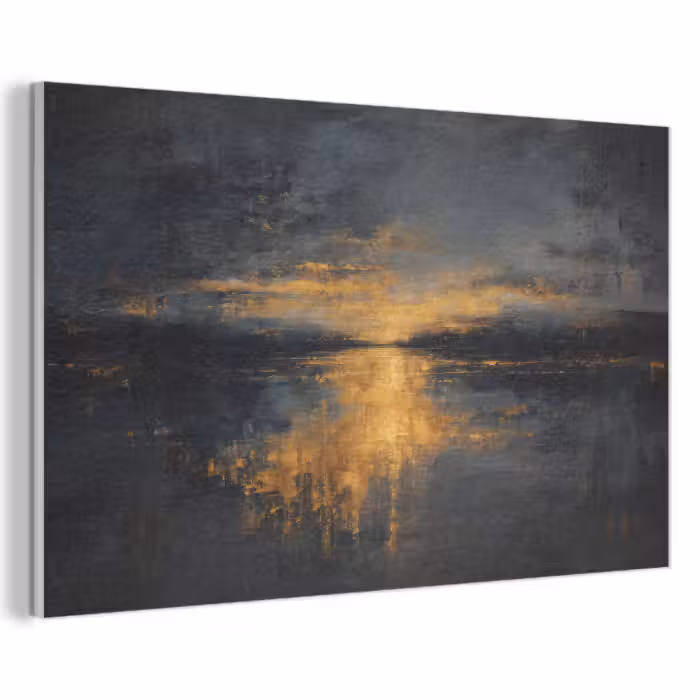Akustikbild - Goldene Reflexion auf dem Wasser