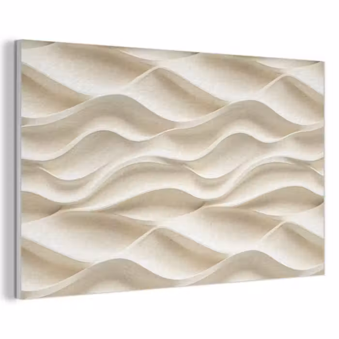 Akustikbild - Linien - Gewellt - Creme