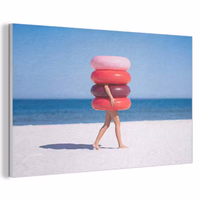 Akustikbild - Menschen – Strand – Sommer – Freizeit – Farbenfroh