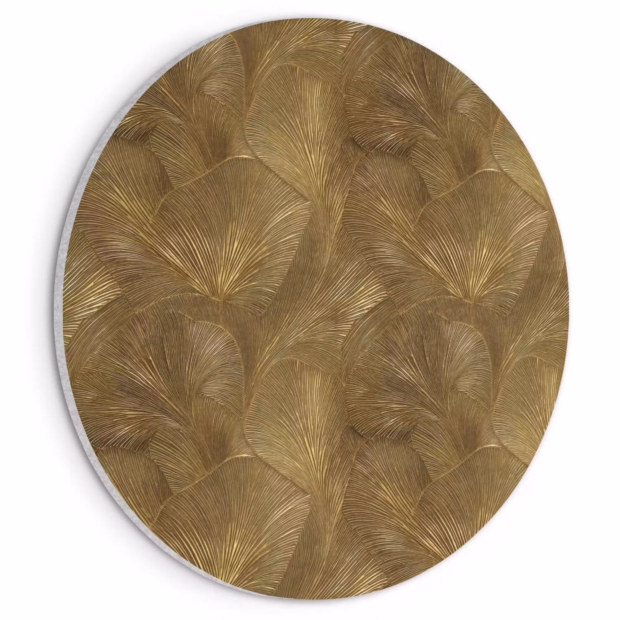 Akustikbild - Rund - Organisch - Linien - Gold