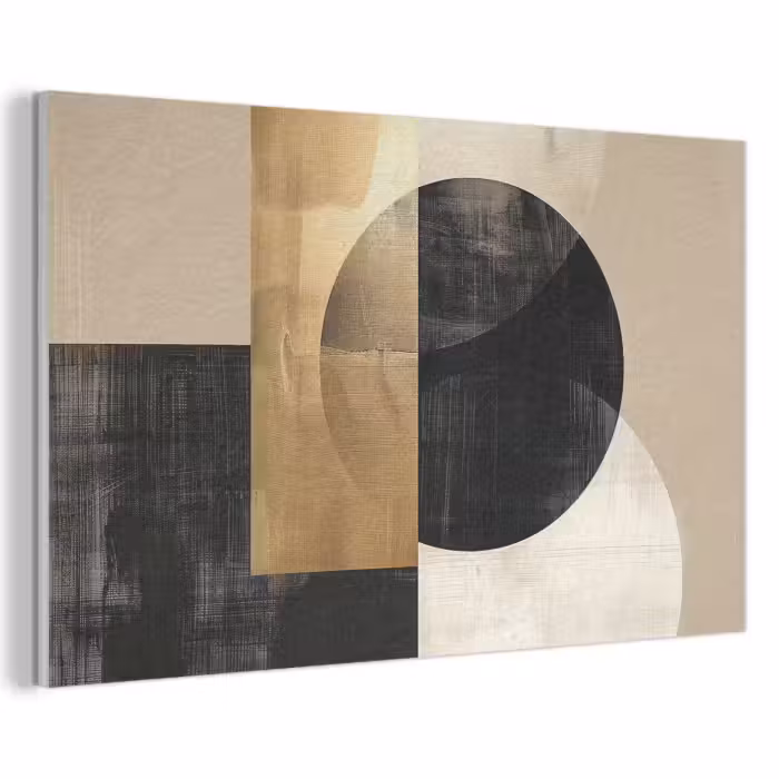 Akustikbild - Abstrakt - Gold - Schwarz - Kunst