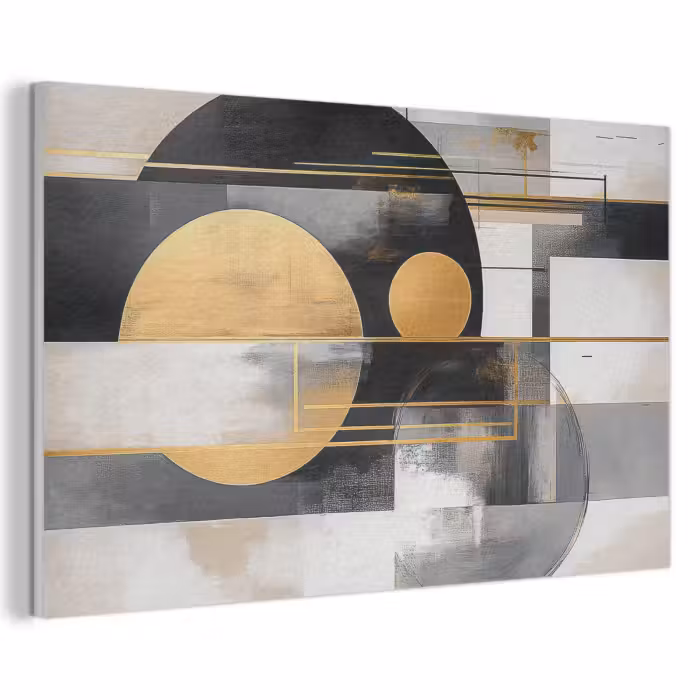 Akustikbild - Abstrakt - Gold - Silber - Formen - Ästhetisch - Modern