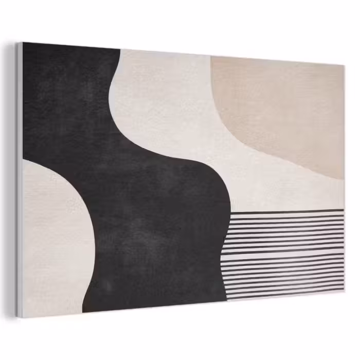 Akustikbild - Abstrakt - Japandi - Beige - Modern