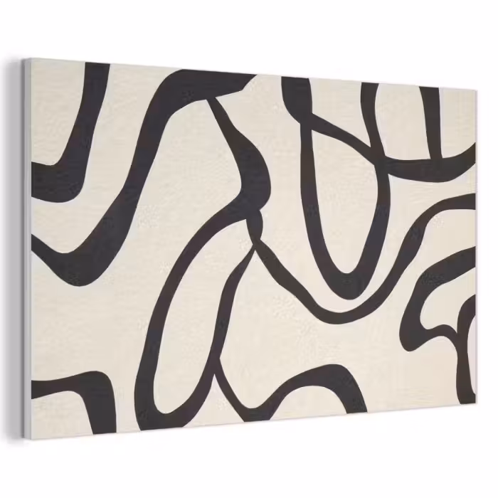 Akustikbild - Abstrakt - Linien - Modern - Beige