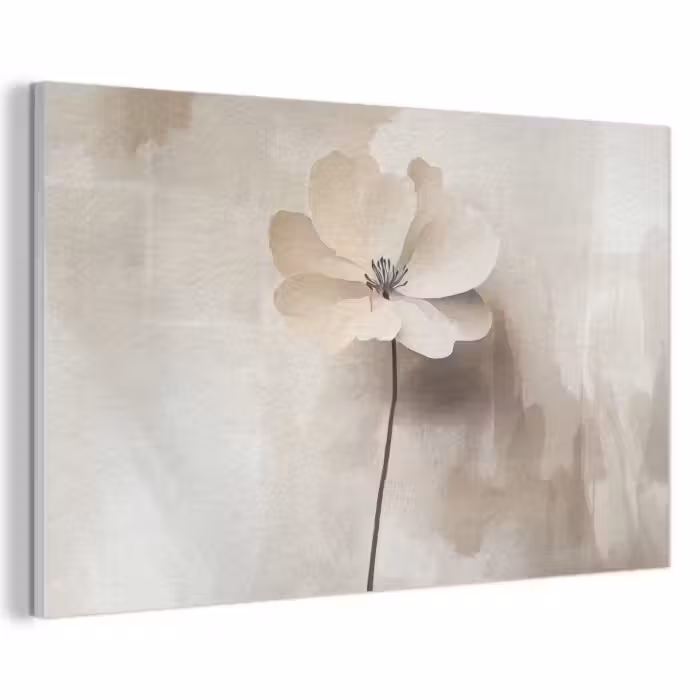 Akustikbild - Blume - Beige - Farbe - Schatten