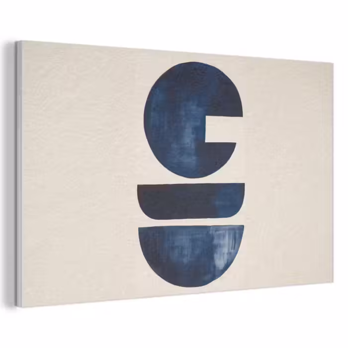 Akustikbild - Formen - Blau - Abstrakt