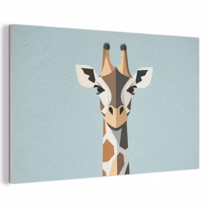 Akustikbild - Giraffe - Illustration - Braun - Minimalistisch