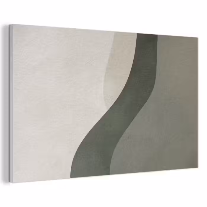 Akustikbild - Japandi - Grün - Abstrakt - Modern