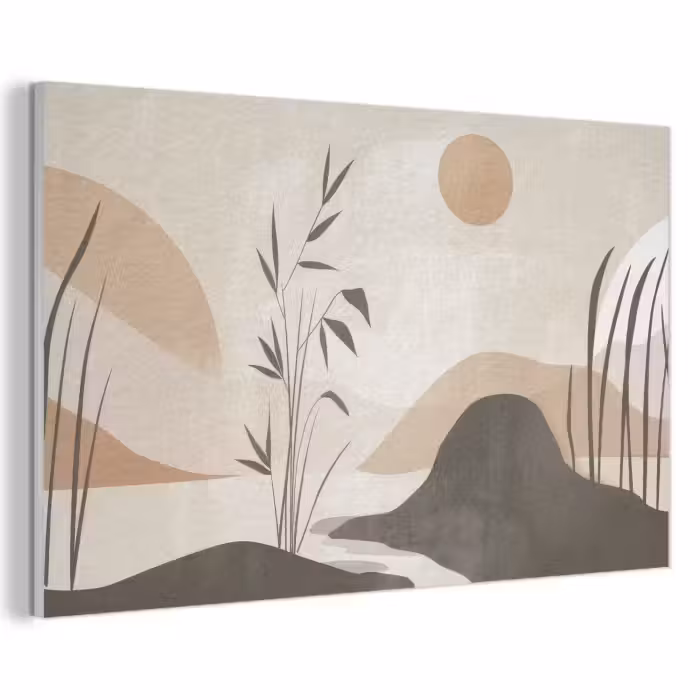 Akustikbild - Japandi - Landschaft - Beige