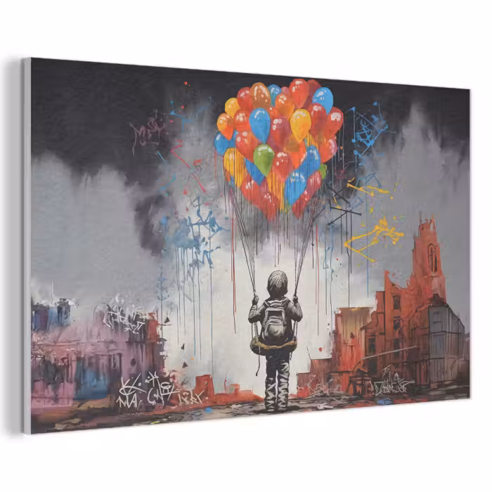 Akustikbild - Junge - Luftballons - Bauwerke - Kunst