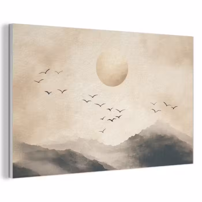 Akustikbild - Landschaft - Japandi - Vogel