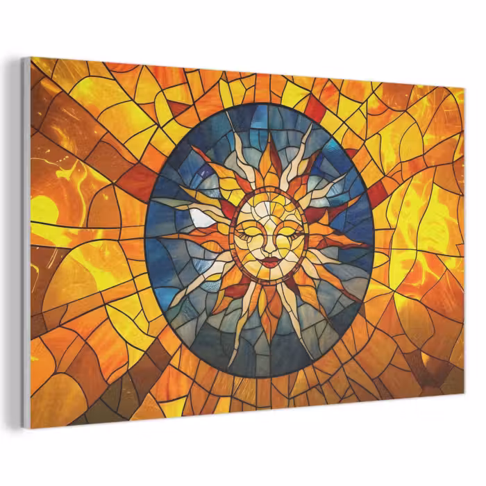 Akustikbild - Mosaik - Sonne - Gelb - Kreis