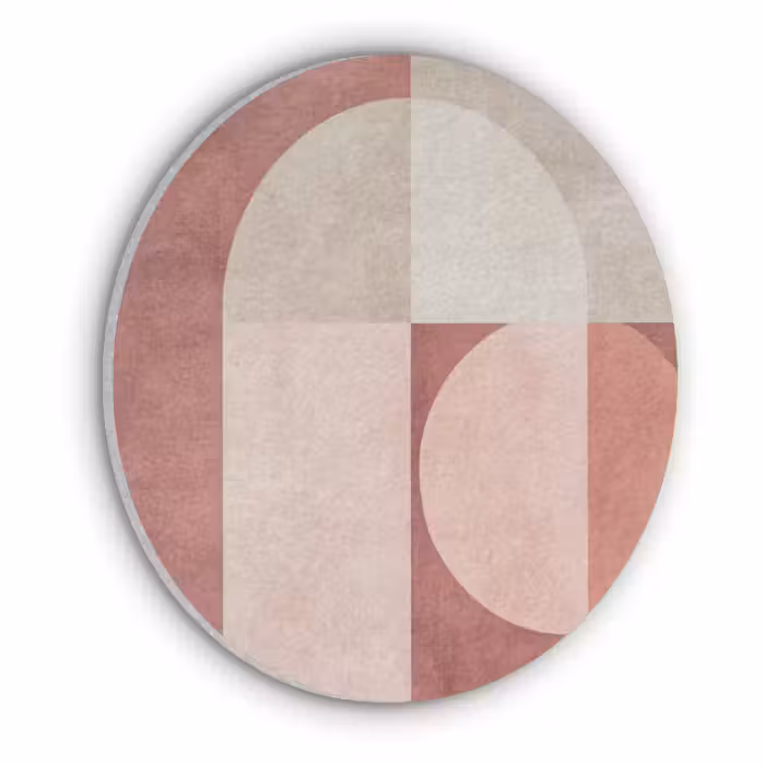 Akustikbild - Rund - Figuren - Abstrakt - Rosa