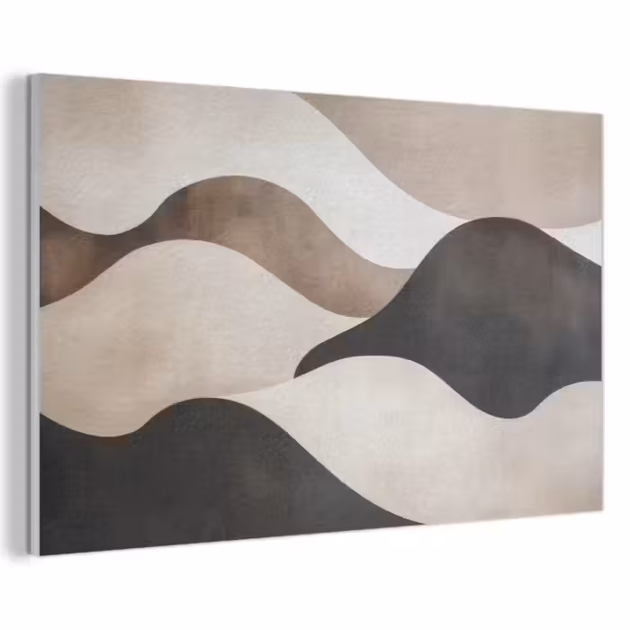 Akustikbild - Wellen - Abstrakt - Beige