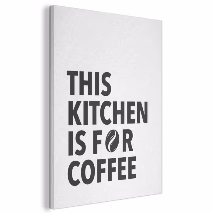 Akustikbild - Zitate - Kaffee - Bohnen - Modern