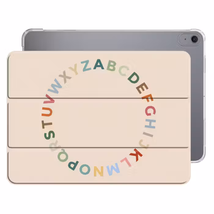 iPad-Hülle - Alphabet – Kreis – Bildung – Spielerisch – Farbenfroh