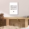 Adem kusjes in en blaas hartjes uit - Spreuken - Quotes aluminium wit klein -sfeer3