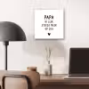 Papa - Spreuken - Stef Bos - Papa ik lijk steeds meer op jou - Quotes aluminium wit klein -sfeer5