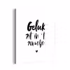 Geluk zit in 't zonnetje - Tekst - Zomer - Quotes aluminium wit klein -3d