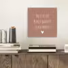 Thuis is het plekje waar de liefde woont - Quotes - Spreuken aluminium wit klein -sfeer1