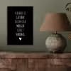 Herinner je gisteren droom over morgen geniet vandaag - Spreuken - Quotes aluminium wit klein -sfeer2