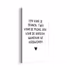 De horizon waaraan we verdwijnen - Quotes - Spreuken - Bløf aluminium wit klein -3d