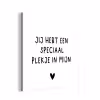 Een speciaal plekje in mijn hart - Spreuken - Quotes aluminium wit klein -3d