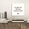 Een speciaal plekje in mijn hart - Spreuken - Quotes aluminium wit klein -sfeer1
