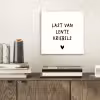 Last van lentekriebels - Spreuken - Quotes aluminium wit klein -sfeer1