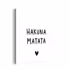 Hakuna matata - Spreuken - Quotes aluminium wit klein -3d