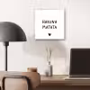 Hakuna matata - Spreuken - Quotes aluminium wit klein -sfeer5