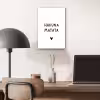 Hakuna matata - Quotes - Spreuken aluminium wit klein -sfeer5