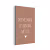 Doe mij maar levenslang met jou - Quotes - Spreuken aluminium wit klein -3d