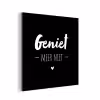 Geniet meer niet - Quotes - Genieten - Tekst aluminium wit klein -3d