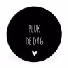 Carpe diem - Spreuken - Pluk de dag - Quotes Wandcirkel aluminium klein -3d