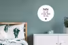 Papa - Spreuken - Stef Bos - Papa ik lijk steeds meer op jou - Quotes Wandcirkel aluminium klein -slaapkamer