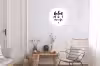 Geluk zit in 't zonnetje - Tekst - Zomer - Quotes Wandcirkel aluminium klein -woonkamer