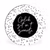 Geluk zit in 't zonnetje - Quotes - Tekst - Zon - Zomer Wandcirkel aluminium klein -3d