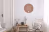 Thuis is het plekje waar de liefde woont - Quotes - Spreuken Wandcirkel aluminium klein -woonkamer