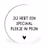 Een speciaal plekje in mijn hart - Spreuken - Quotes Wandcirkel aluminium klein -3d