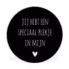 Een speciaal plekje in mijn hart - Quotes - Spreuken Wandcirkel aluminium klein -3d