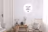 Last van lentekriebels - Spreuken - Quotes Wandcirkel aluminium klein -woonkamer